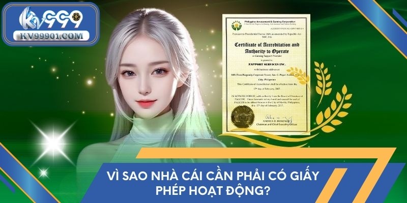 Lý do nhà cái cần phải có giấy phép hoạt động?